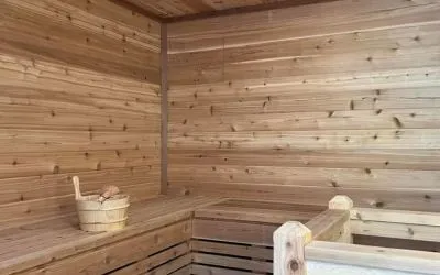 Sauna at SKYLARANNA Resort & Spa.