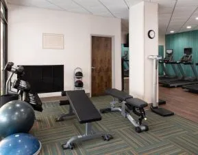 Well equipped fitness center at Holiday Inn Express Towson Baltimore North.