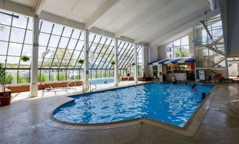 Indoor pool at Sea Crest Beach Hotel.