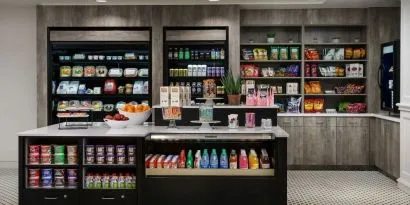 Convenience store at Hotel Caza.