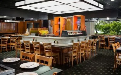 On-site restaurant at Courtyard Boston Cambridge.
