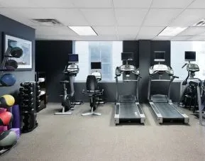 Fully equipped fitness center at DoubleTree By Hilton New York Midtown Fifth Ave.