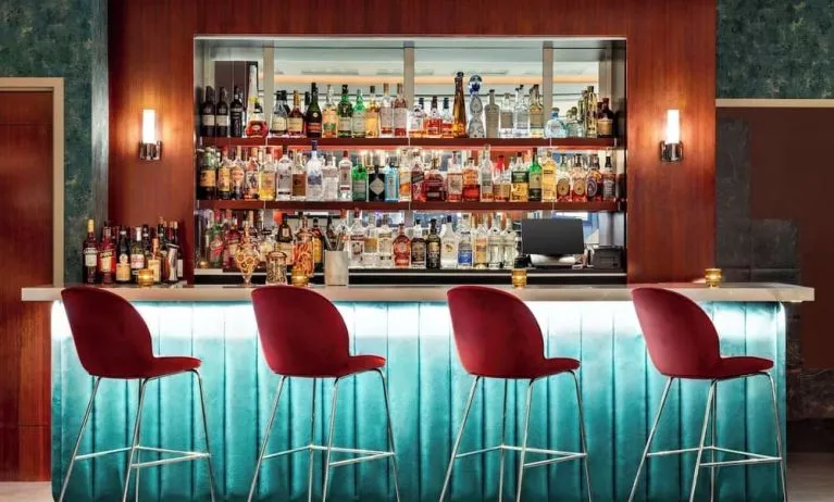 On-site bar with lounge area at DoubleTree By Hilton New York Midtown Fifth Ave.