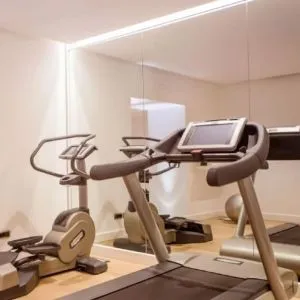 Fitness center at The Irish Inn Boutique Hotel.
