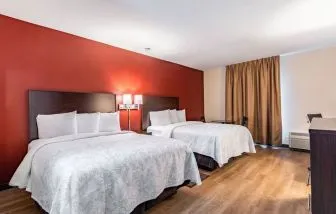Day use twin room at Red Roof PLUS+ & Suites Houston - IAH Airport SW.