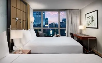 Queen beds at Millennium Hotel Broadway Times Square.