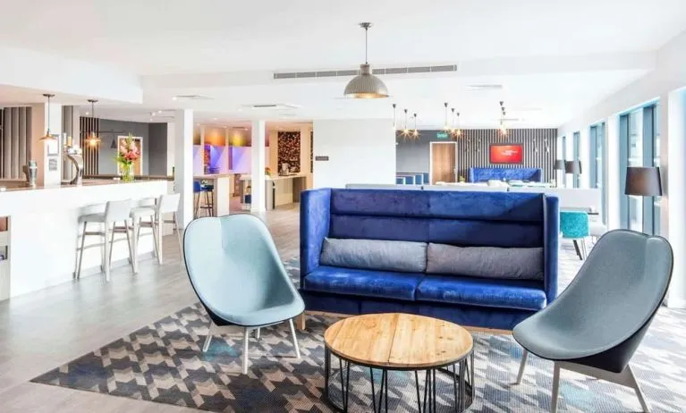 Coworking lounge at Hampton By Hilton Humberside Airport.