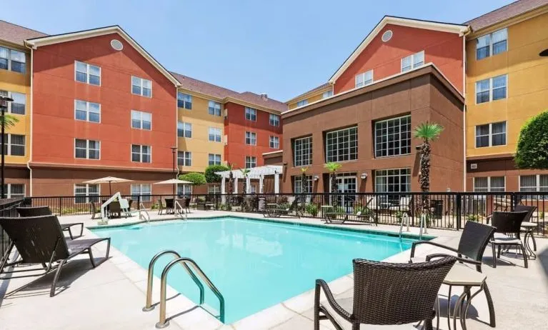 Outdoor pool at Homewood Suites By Hilton Shreveport.