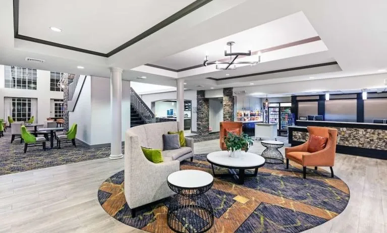 Lobby seating at Homewood Suites By Hilton Shreveport.