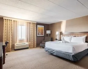 Bright and spacious day use room with work desk at Wyndham Omaha.