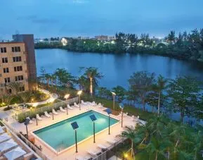 Aerial exterior view of Element Miami International Airport.