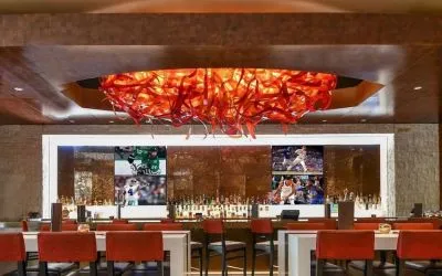 On-site bar at Hilton Dallas/ Plano Granite Park.