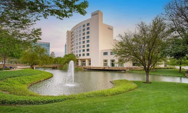 Exterior view of Hilton Dallas/ Plano Granite Park.