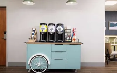 Coffee station at Spark By Hilton Guelph.