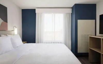 Day use room with king bed at Spark By Hilton Guelph.