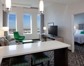 Day use room with living area at Homewood Suites By Hilton LAX Airport.
