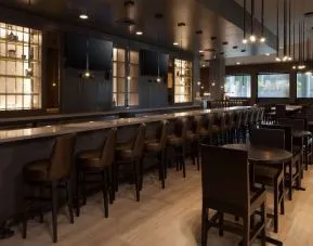 Hotel bar at Homewood Suites By Hilton LAX Airport.
