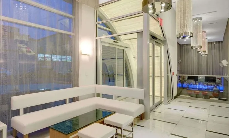 Lounge area at Wyndham Garden Brooklyn Sunset Park.