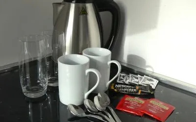 Coffee station at Aiello Rooms San Babila.
