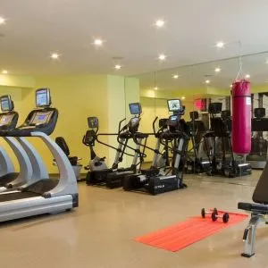 Well equipped fitness center at Nu Hotel - Brooklyn.