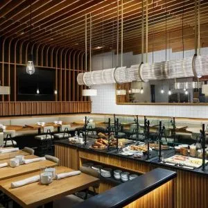On-site restaurant at AC Hotel New York Times Square.