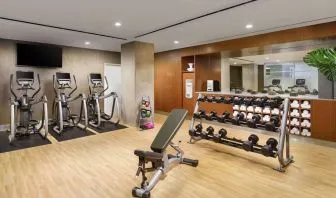 Well equipped fitness center at AC Hotel New York Times Square.