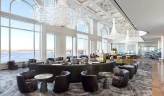 Lounge and coworking space at The Westin New Orleans.