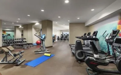Fitness center at The Westin New Orleans.
