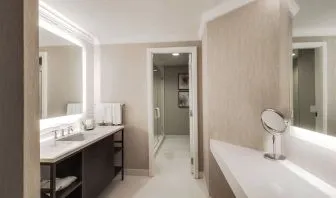 Guest bathroom with shower at The Westin New Orleans.