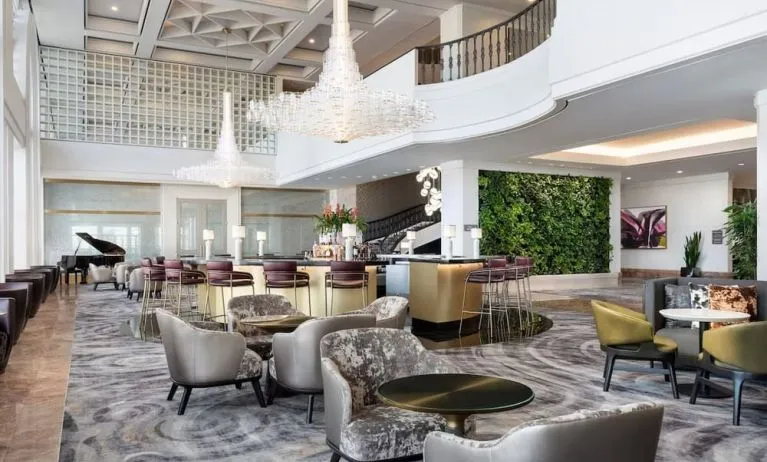 Lounge and coworking space at The Westin New Orleans.