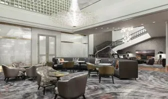 Lounge and coworking space at The Westin New Orleans.