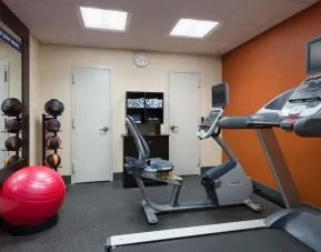 Well equipped fitness center at Hampton Inn Manhattan - Madison Square Garden. 
