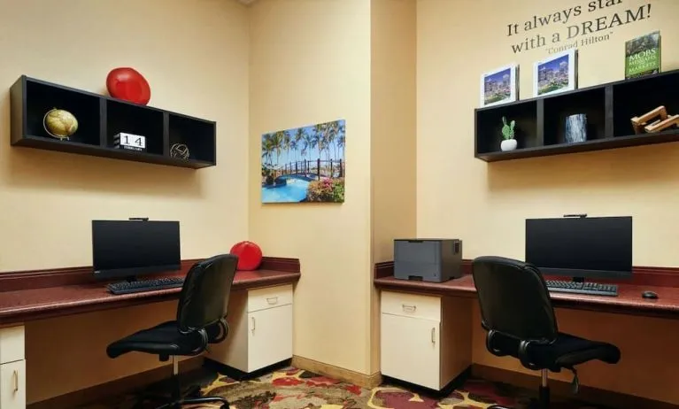 Business center available at Embassy Suites By Hilton Charlotte-Concord-Golf Resort & Spa.