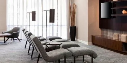 Lounge seating at Courtyard Miami Dolphin Mall.