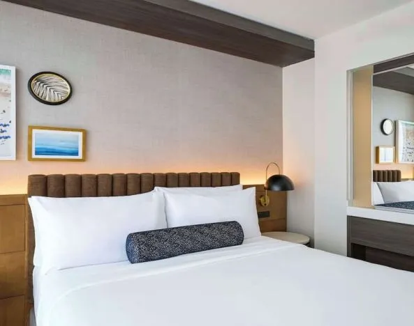 King bed at Hyatt Centric Miami South Beach.