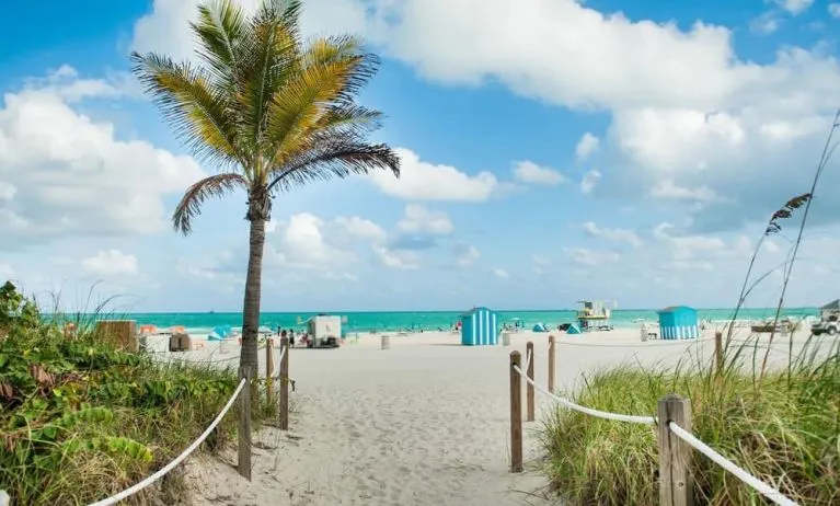 Beach access at Hyatt Centric Miami South Beach.