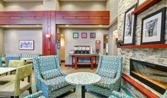 Lobby seating at Hampton Inn And Suites Guelph.