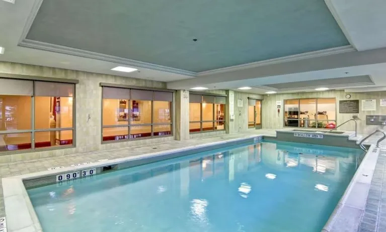 Indoor pool at Hampton Inn And Suites Guelph.