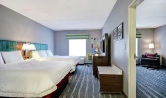 Queen beds at Hampton Inn And Suites Guelph.