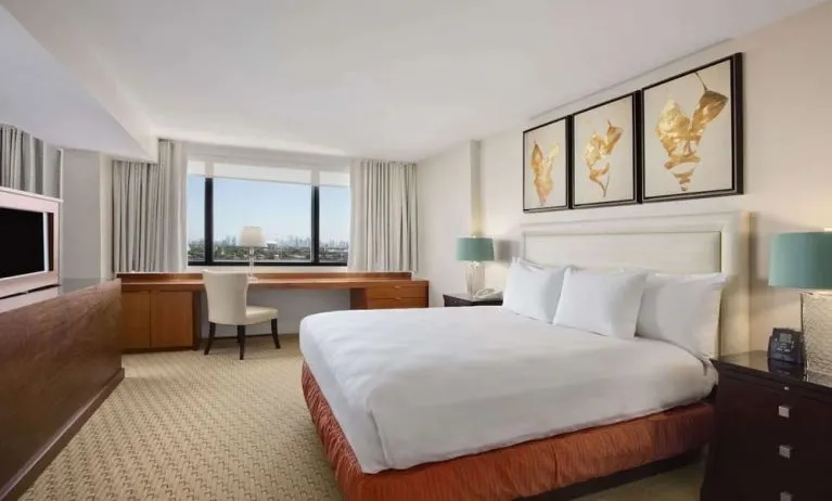 Standard day use room with work desk at Hilton Miami Airport Blue Lagoon.
