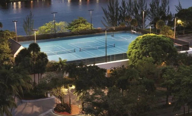 Sports court at Hilton Miami Airport Blue Lagoon.