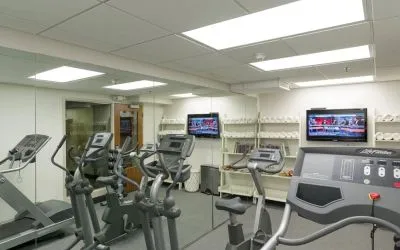 Fitness center available at The Boxer Boston.