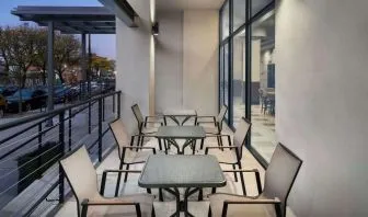 Outdoor terrace at DoubleTree By Hilton Long Island City, NY.
