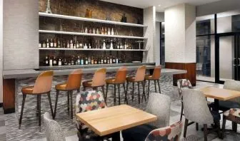 Hotel bar at DoubleTree By Hilton Long Island City, NY.