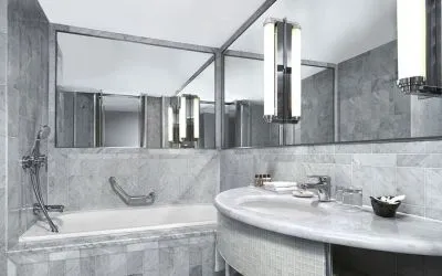 Day use room at Sheraton Paris Charles De Gaulle Airport Hotel.