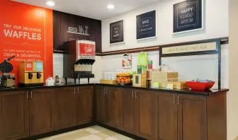 Breakfast area at Hampton Inn & Suites Denver Tech Center.