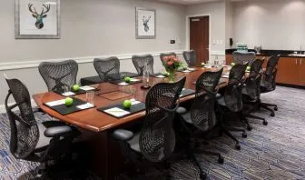 Meeting room at Hilton Garden Inn Denver Downtown.