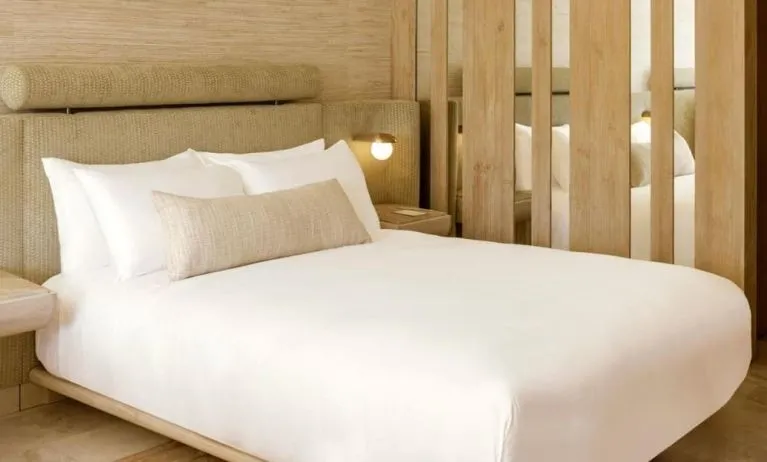 Queen bed at Shelborne South Beach.