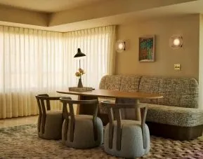 Lobby workspace at Shelborne South Beach.