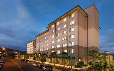 Hotel exterior at Embassy Suites By Hilton Oahu Kapolei.